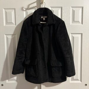 J Crew Winter Sherpa Coat (Buttons Missing)